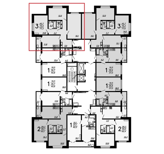 3-комнатная квартира, 77.5кв.м - изображение 1