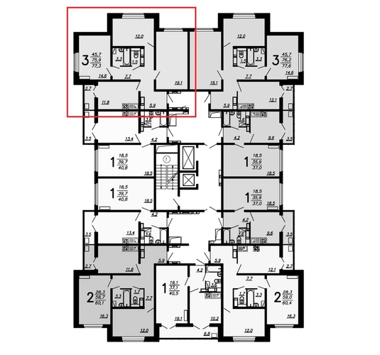 3-комнатная квартира, 77.5кв.м - изображение 1