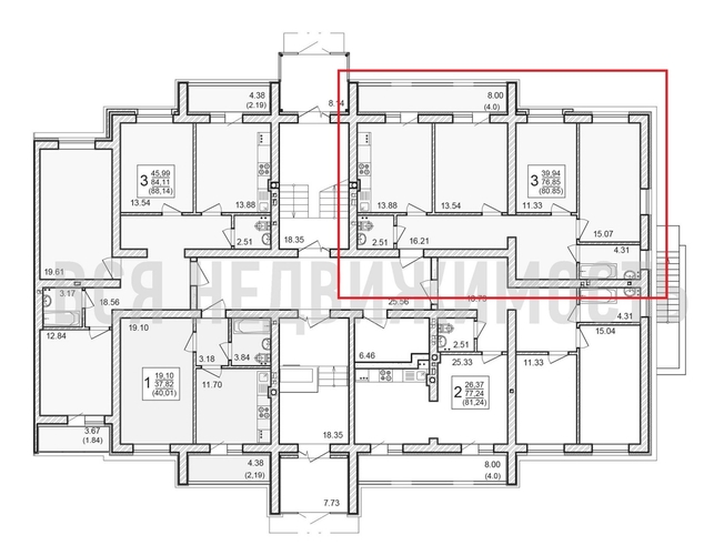 3-комнатная квартира, 80.85кв.м - изображение 1