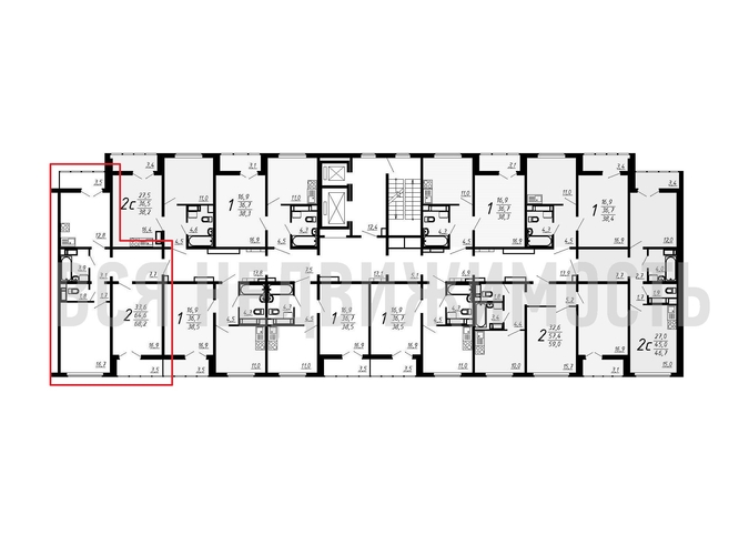 2-комнатная квартира, 68.2кв.м - изображение 1