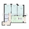 3-комнатная квартира, 78.08кв.м - изображение 1