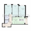 3-комнатная квартира, 78.08кв.м - изображение 1 3-комнатная квартира, 78.08кв.м - изображение 1