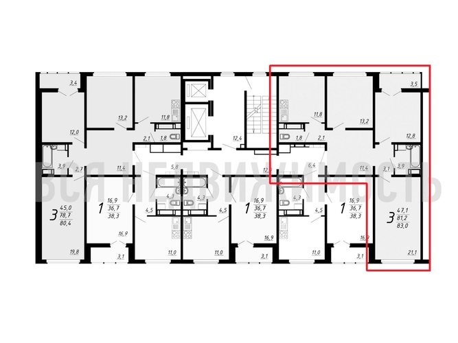 3-комнатная квартира, 83кв.м - изображение 1