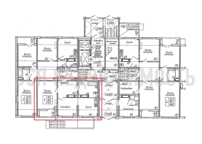2-комнатная квартира, 57.2кв.м - изображение 1