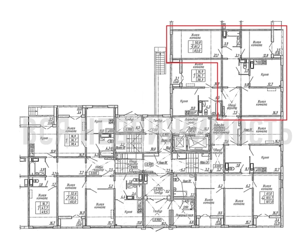 3-комнатная квартира, 83кв.м - изображение 1