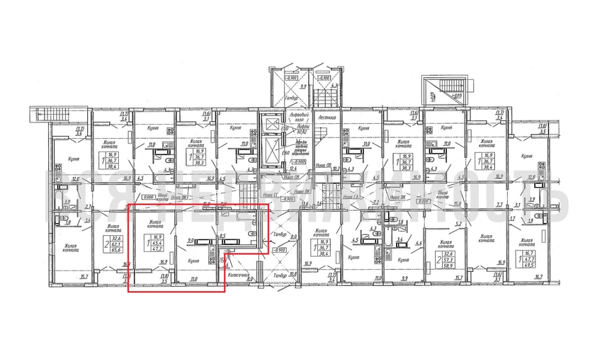 1-комнатная квартира, 47.2кв.м - изображение 1