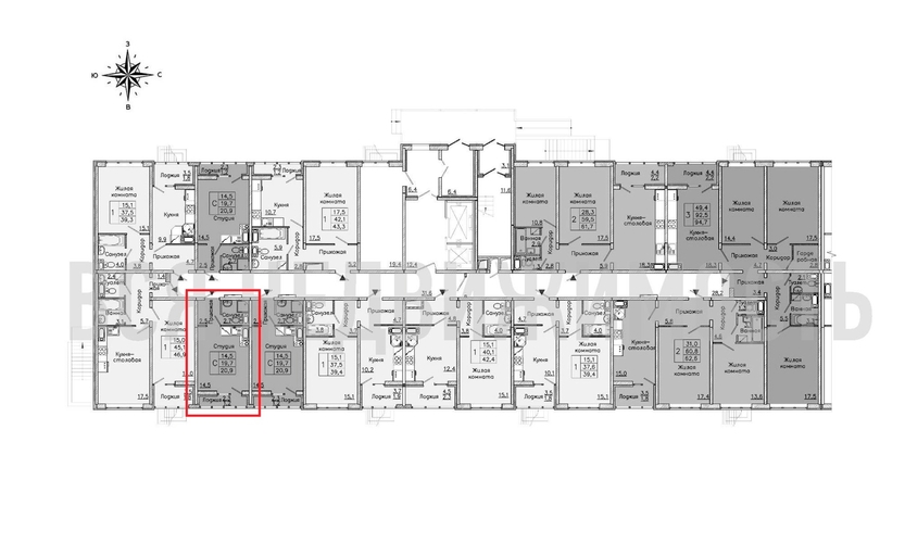 квартира-студия, 20,9кв.м. - изображение 1