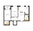 2-комнатная квартира, 70.92кв.м - изображение 1