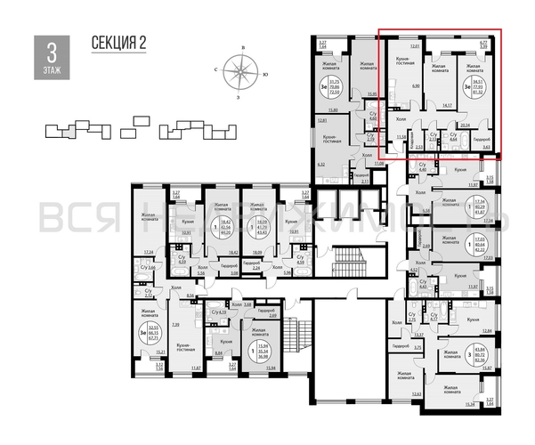 2-комнатная квартира, 81.32кв.м - изображение 1