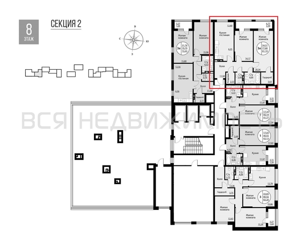2-комнатная квартира, 81.23кв.м - изображение 1