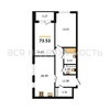 2-комнатная квартира, 73.53кв.м - изображение 1
