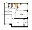 3-комнатная квартира, 82.32кв.м - изображение 1