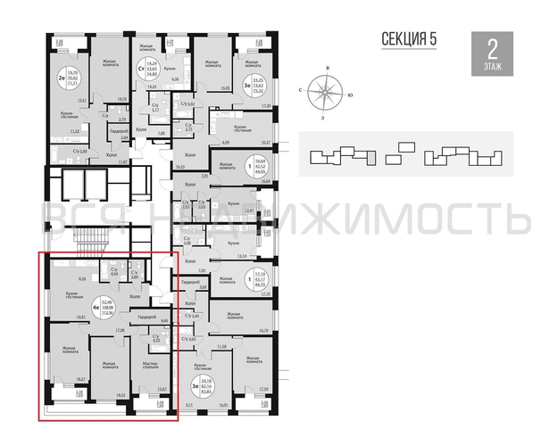 3-комнатная квартира, 112.36кв.м - изображение 1