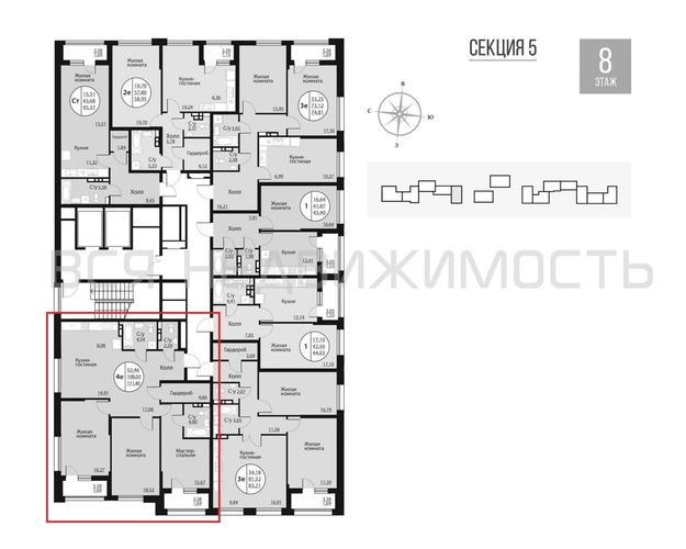 3-комнатная квартира, 111.4кв.м - изображение 1