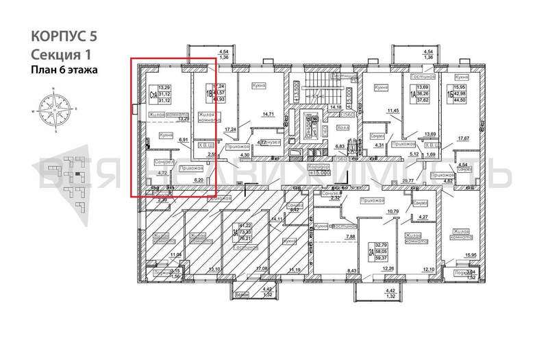 квартира-студия, 31,12кв.м. - изображение 1