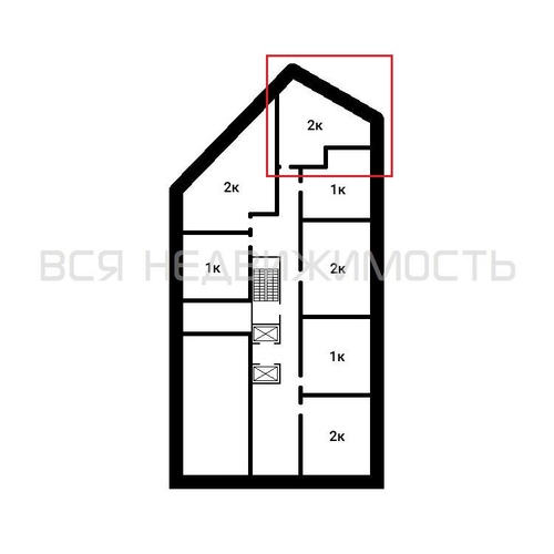 1-комнатная квартира, 56.65кв.м - изображение 1