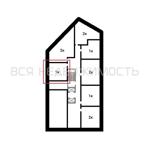 1-комнатная квартира, 42.86кв.м - изображение 1