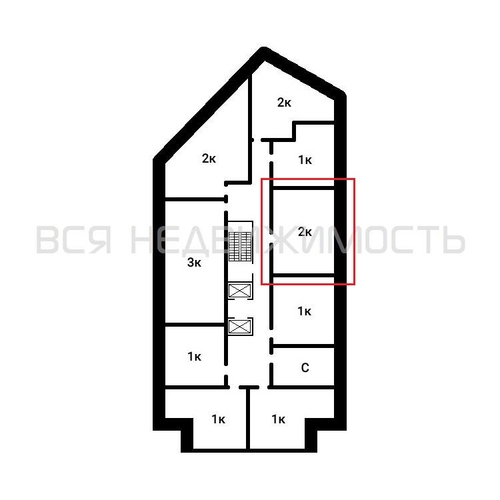 2-комнатная квартира, 59.5кв.м - изображение 1