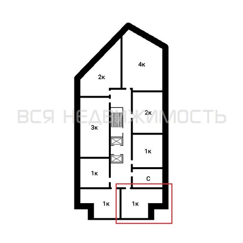 1-комнатная квартира, 49.3кв.м - изображение 1