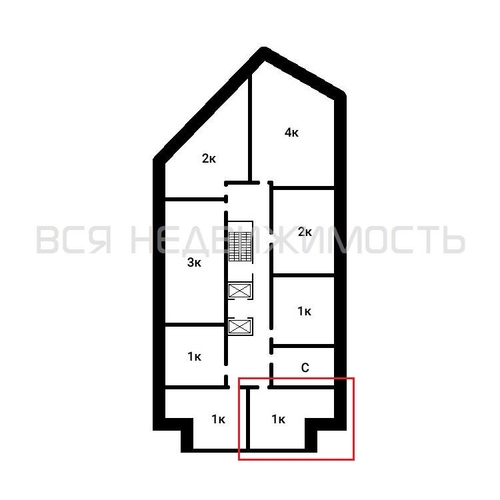 1-комнатная квартира, 49.3кв.м - изображение 1