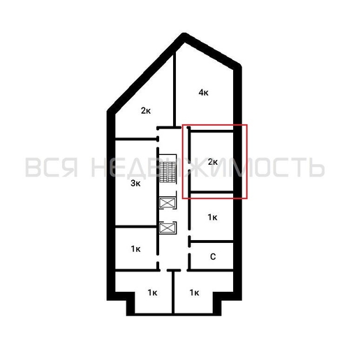 1-комнатная квартира, 60.31кв.м - изображение 1