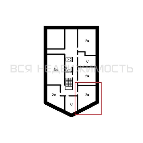 1-комнатная квартира, 52.98кв.м - изображение 1