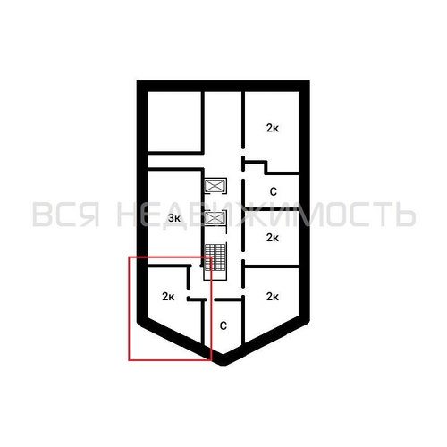 1-комнатная квартира, 45.53кв.м - изображение 1