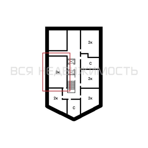 2-комнатная квартира, 76.39кв.м - изображение 1