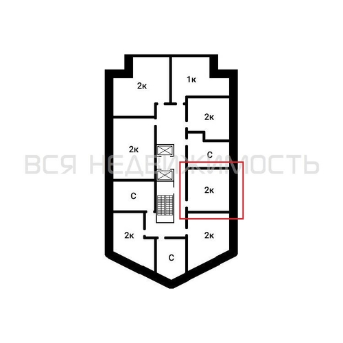 1-комнатная квартира, 45.88кв.м - изображение 1