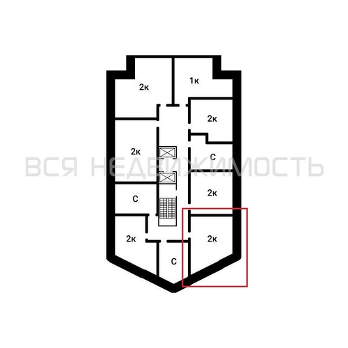 1-комнатная квартира, 52.53кв.м - изображение 1