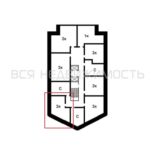 1-комнатная квартира, 45.5кв.м - изображение 1