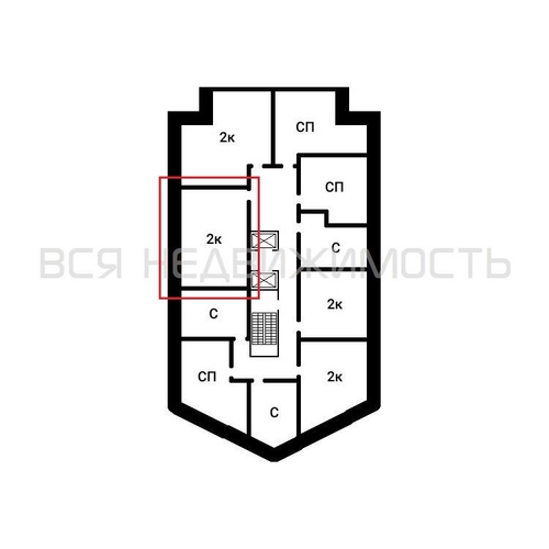 2-комнатная квартира, 62.38кв.м - изображение 1