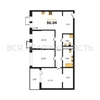 3-комнатная квартира, 86.04кв.м - изображение 1