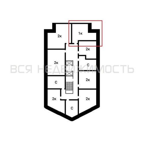 1-комнатная квартира, 44.95кв.м - изображение 1