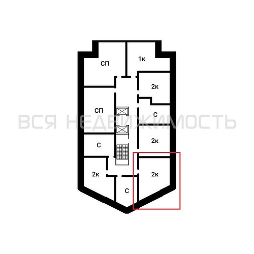 1-комнатная квартира, 52.63кв.м - изображение 1