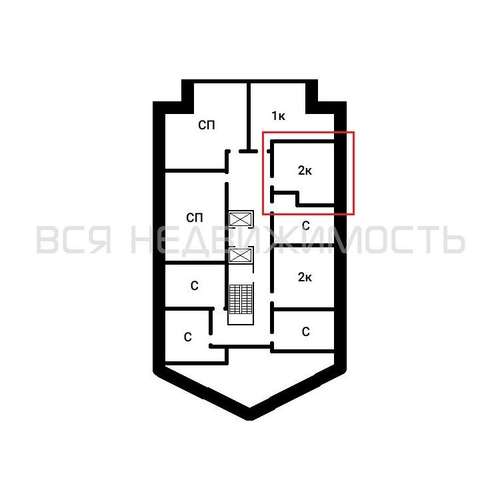 1-комнатная квартира, 43.1кв.м - изображение 1