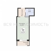 квартира-студия, 26,34кв.м. - изображение 1 квартира-студия, 26,34кв.м. - изображение 1