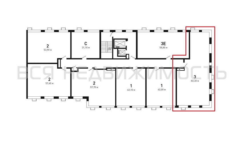 3-комнатная квартира, 82.4кв.м - изображение 1