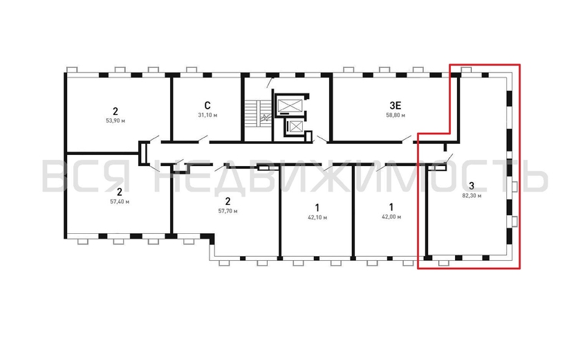 3-комнатная квартира, 82.4кв.м - изображение 1