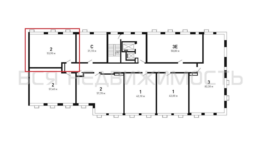 2-комнатная квартира, 54кв.м - изображение 1