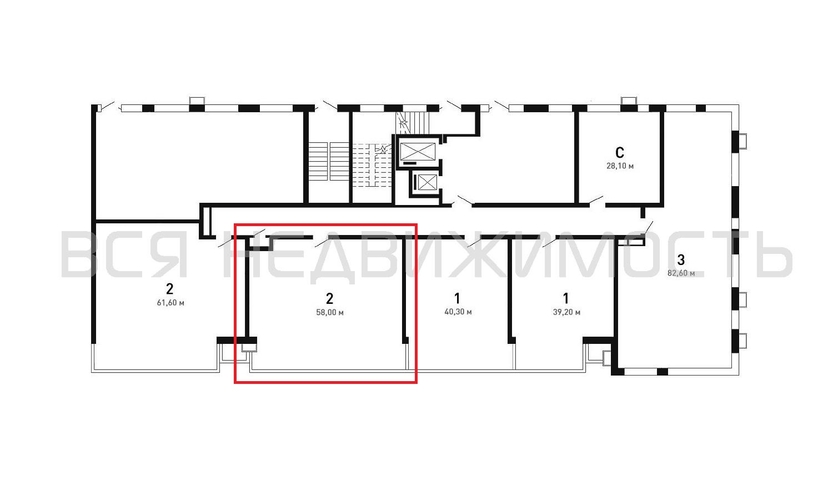 2-комнатная квартира, 60кв.м - изображение 1