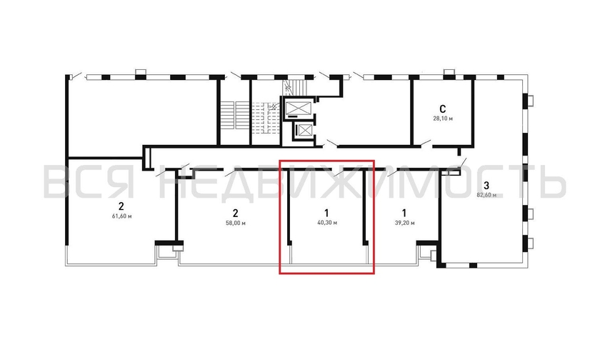 1-комнатная квартира, 41кв.м - изображение 1