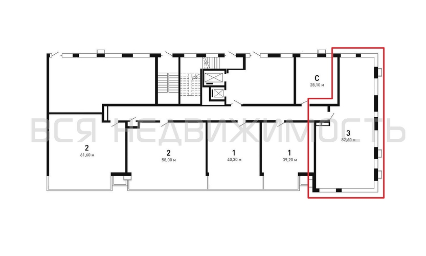 3-комнатная квартира, 83.4кв.м - изображение 1