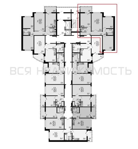 3-комнатная квартира, 73.5кв.м - изображение 1