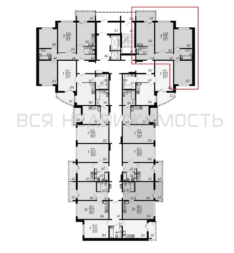 3-комнатная квартира, 73.5кв.м - изображение 1