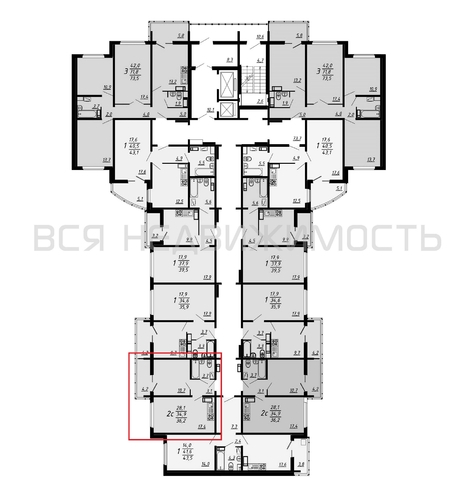 1-комнатная квартира, 36.2кв.м - изображение 1