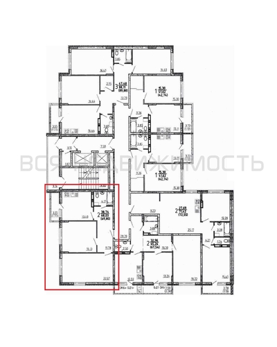 2-комнатная квартира, 68.97кв.м - изображение 1