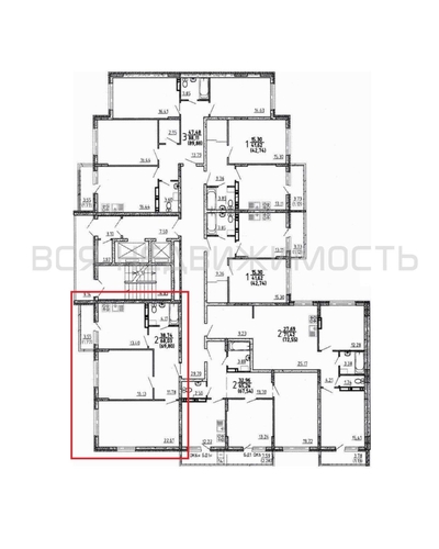 2-комнатная квартира, 68.37кв.м - изображение 1