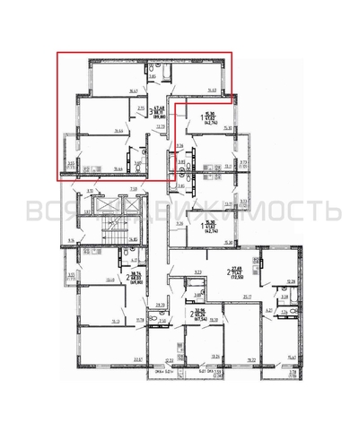 3-комнатная квартира, 89.17кв.м - изображение 1