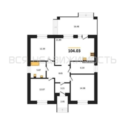 3-комнатная квартира, 104.03кв.м 3-комнатная квартира, 104.03кв.м - изображение 1